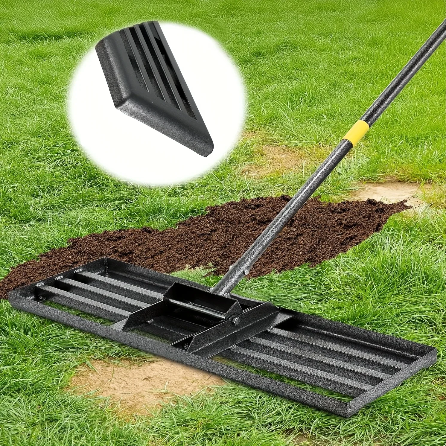 Gardening Tools Heavy Duty - KEEHOME YEYEBEST Lawn Leveling Rake, 17X10