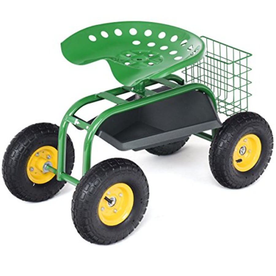 Gardening Tools Green - Rolling Garden Work Seat for outdoor