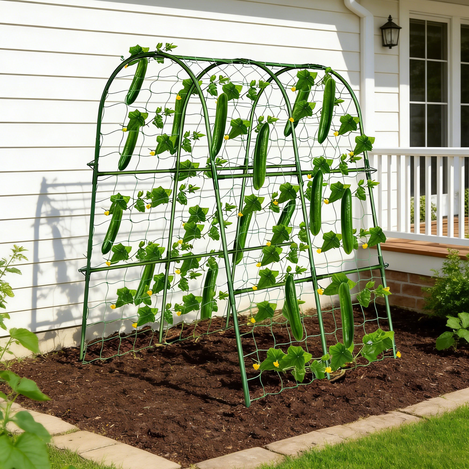 Gardening Tools Green - 48×48 Inch U-Shaped Garden Climbing Trellis
