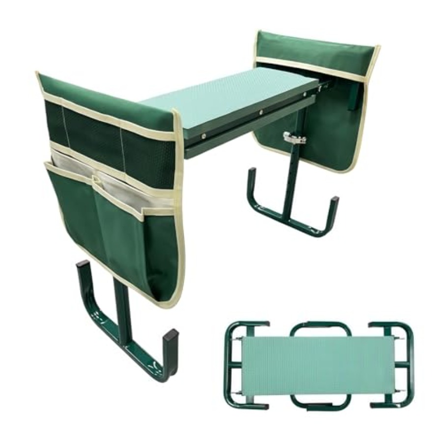 Gardening Tools Heavy Duty - Adjustable Garden Kneeler and Seat Foldable