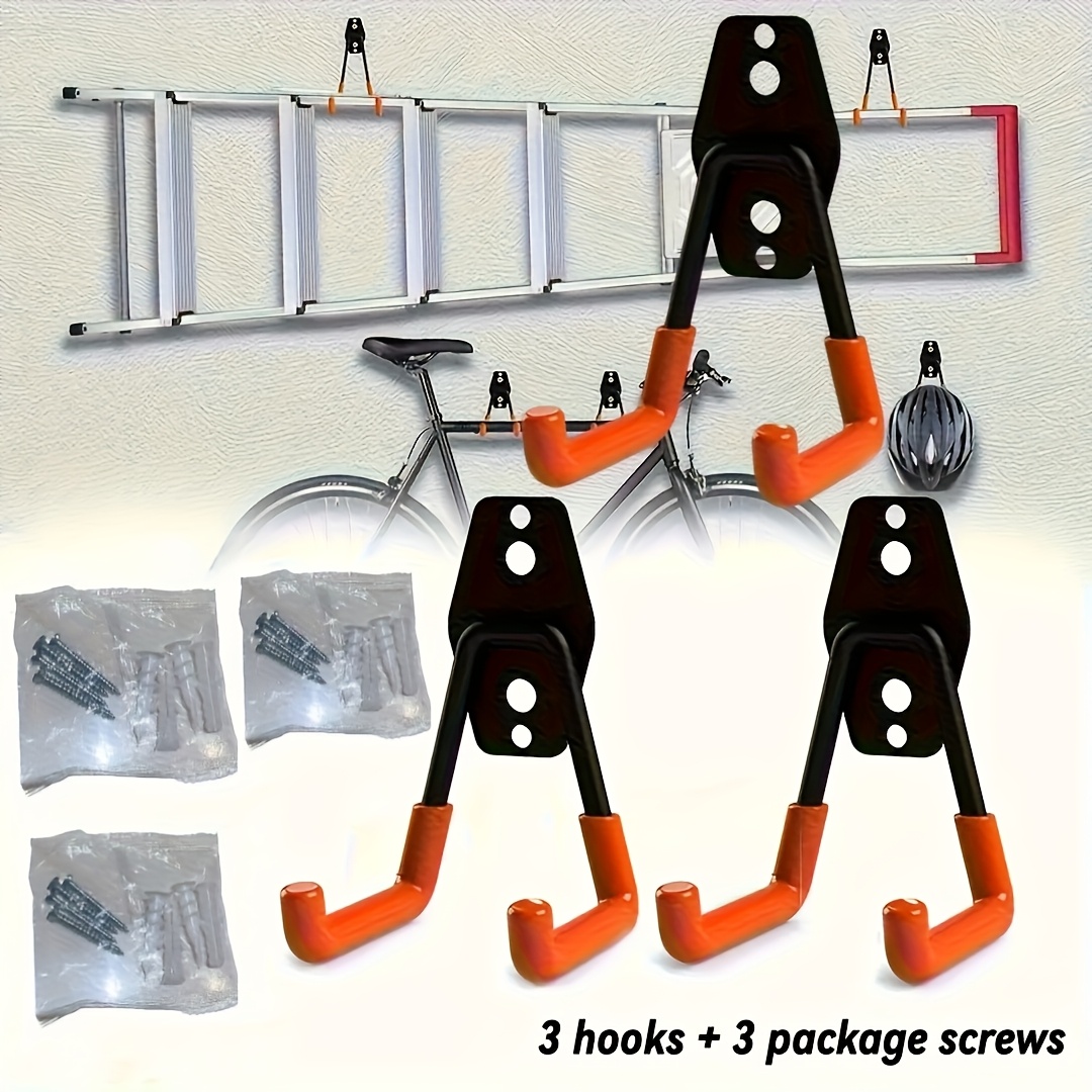 Gardening Tools Heavy Duty - 3Pcs Heavy Duty Steel Garage Wall