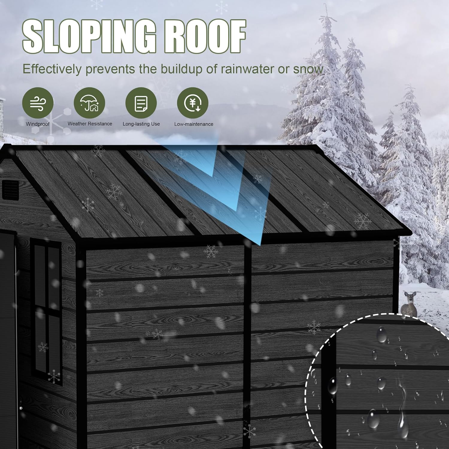 Plastic Storage Shed 6x6 Ft, R - Gardening Tools In Store 리뷰 및 가격