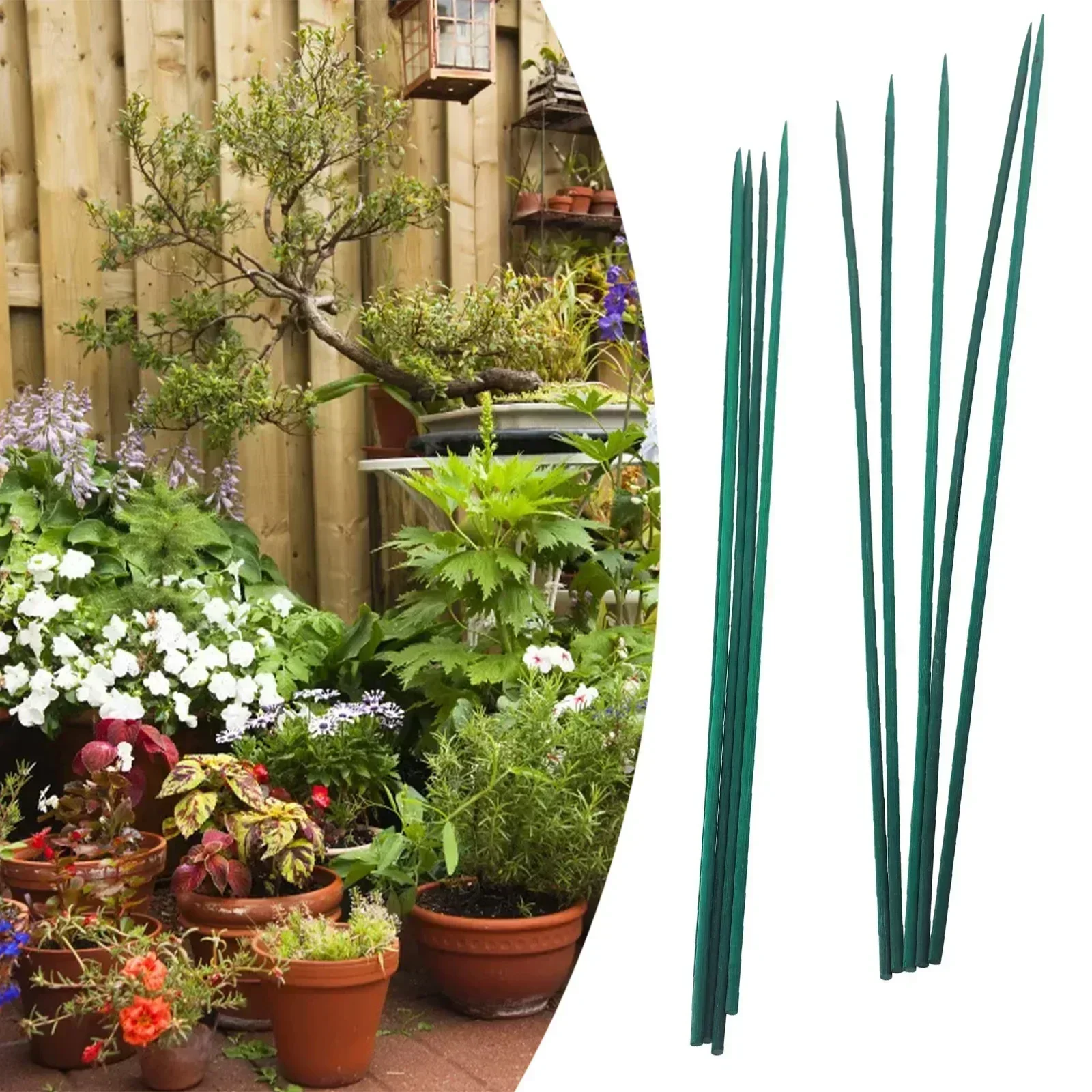 10pc 40cm Plant Stake KIT Wood - Gardening Tools Green 리뷰 및 가격