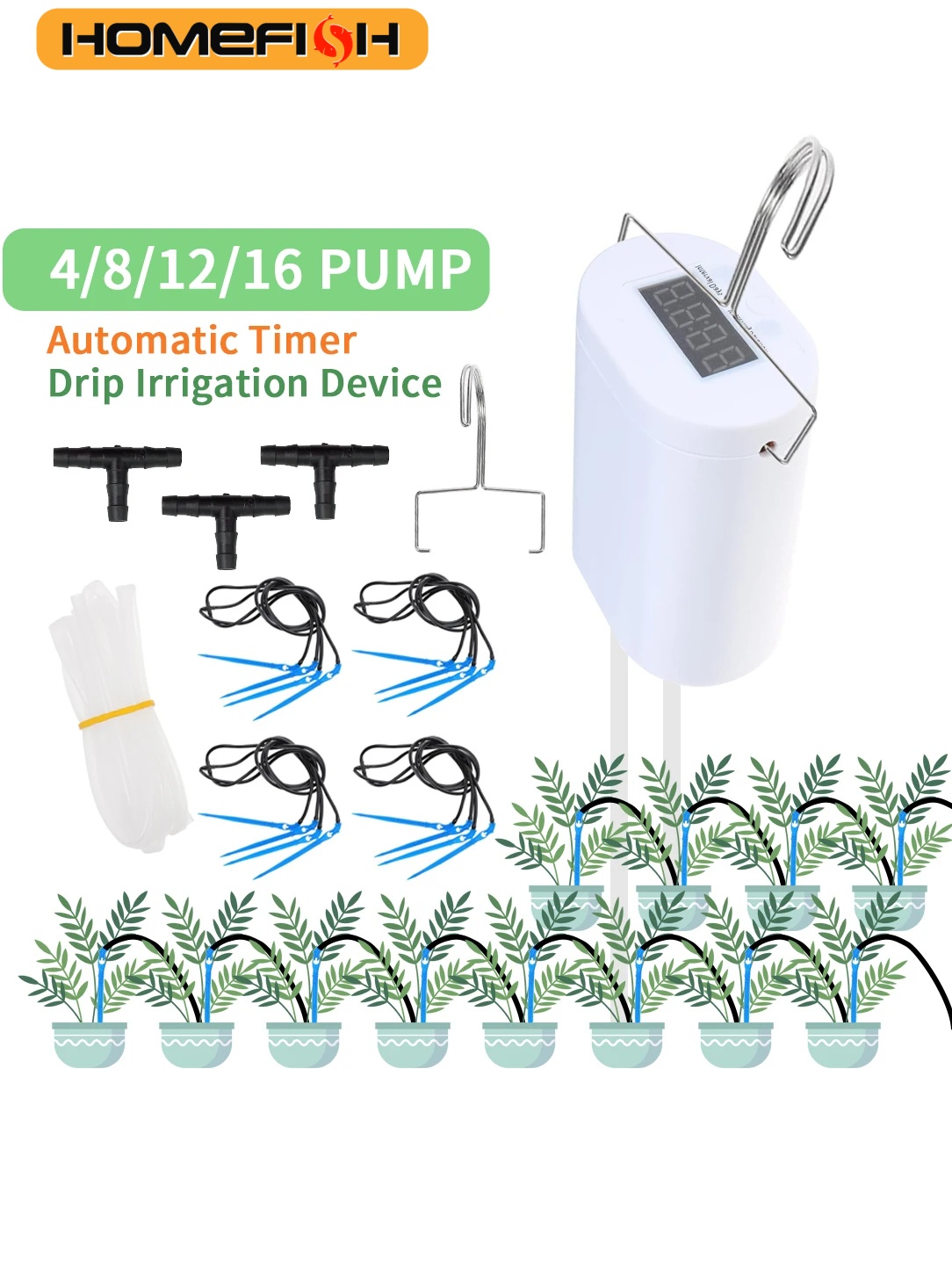 HOMEFISH Automatic Plant Flowe - Gardening Tools Kit For Home Garden 리뷰 및 가격