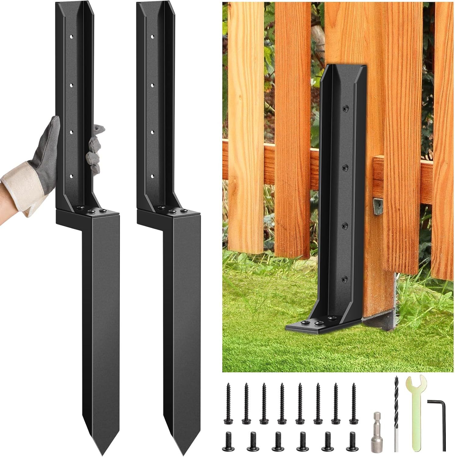 2PCS Fence Repair Anchor Fence - Gardening Tools Kit For Home Garden 리뷰 및 가격