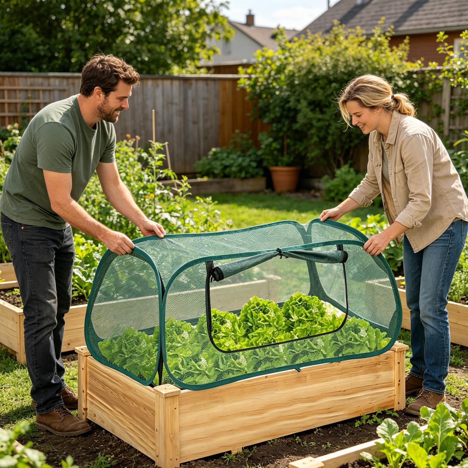 Popup Garden Mesh Plant Cover  - Grow Bags 리뷰 및 가격
