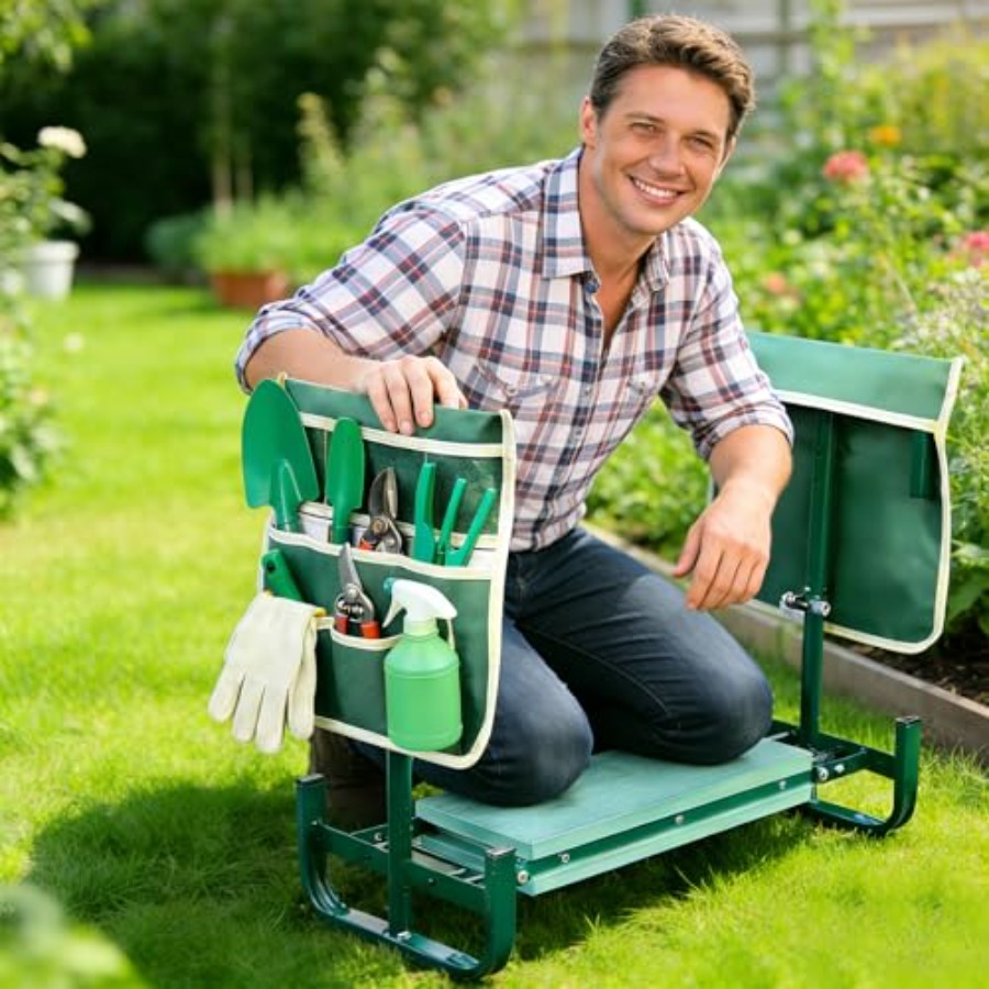 Adjustable Garden Kneeler and  - Gardening Tools Heavy Duty 리뷰 및 가격
