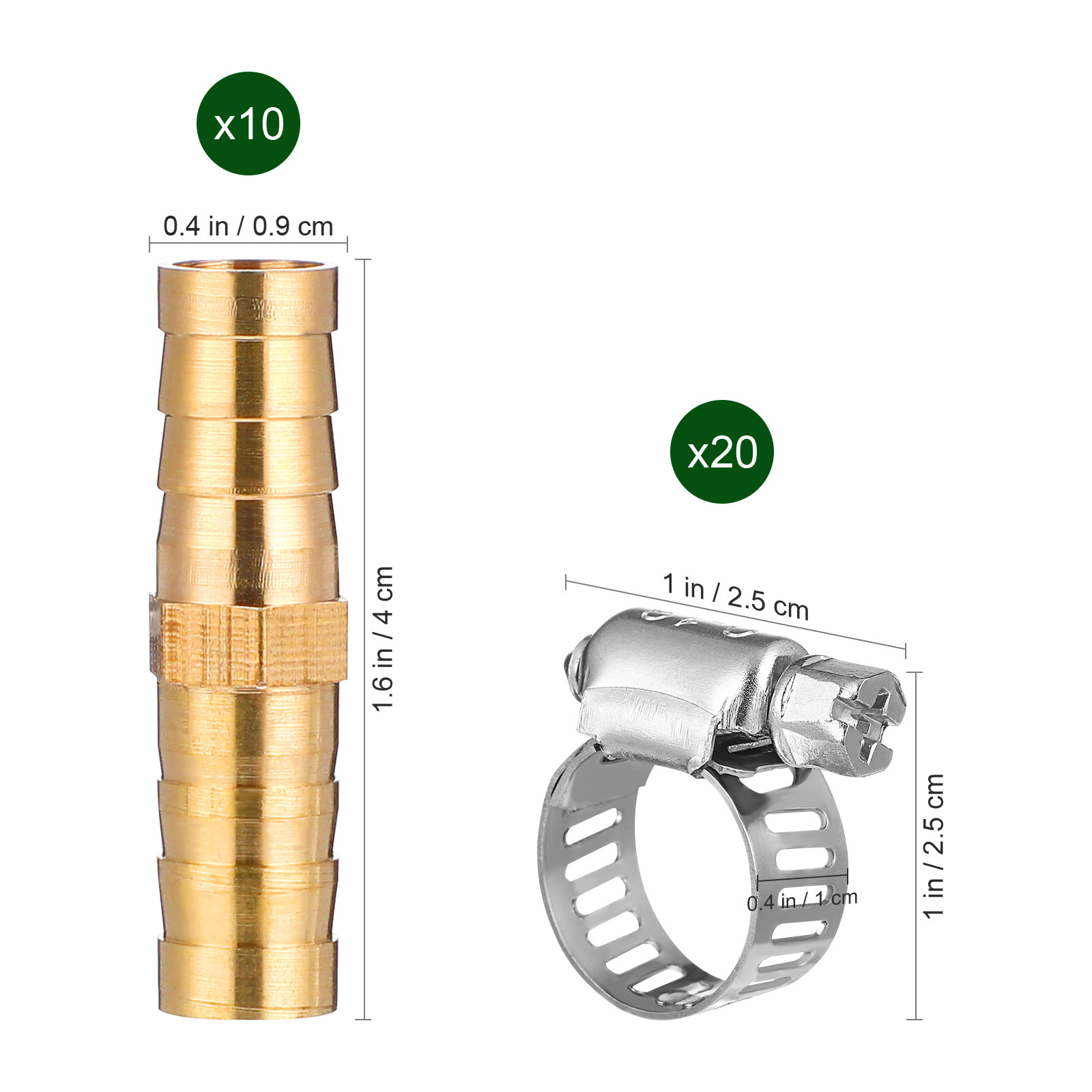 1Set Brass Barbed Hose Connect - Gardening Tools Kit For Home Garden 리뷰 및 가격
