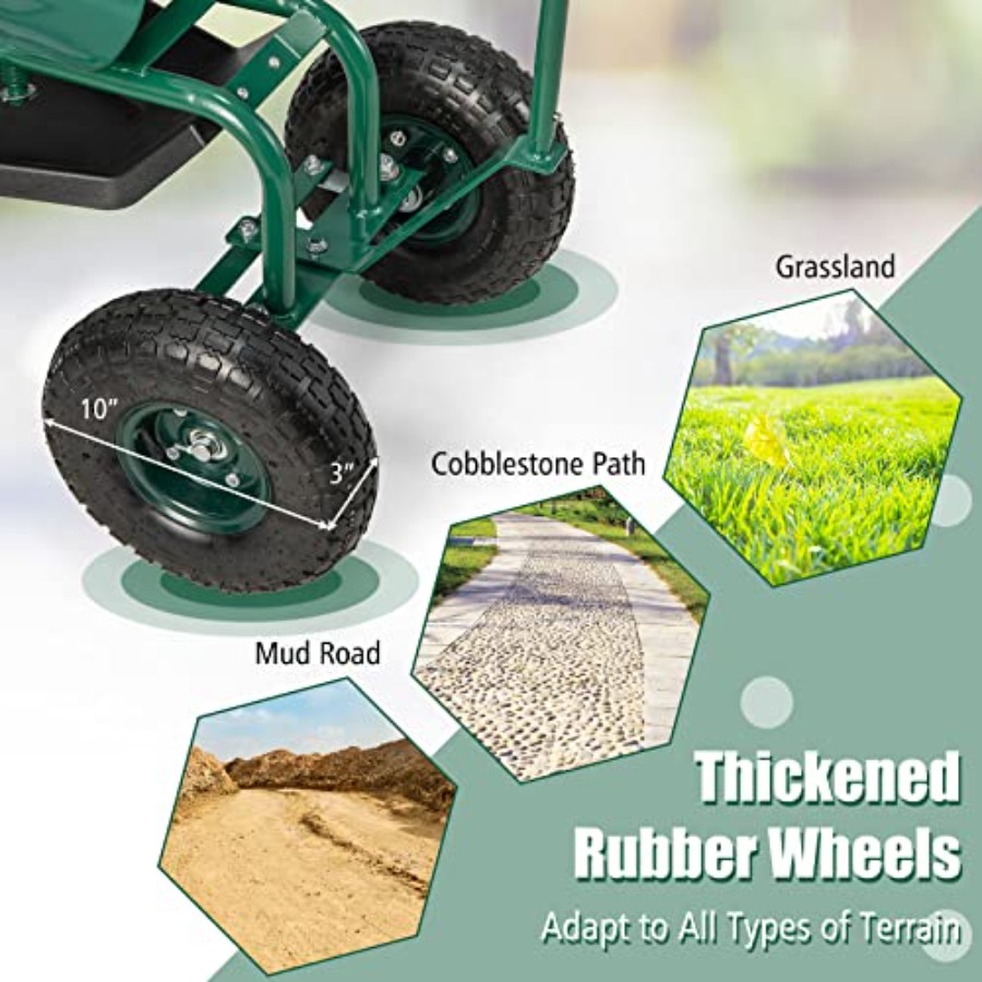 Outdoor gardening seat wagon w - Gardening Tools Green 리뷰 및 가격