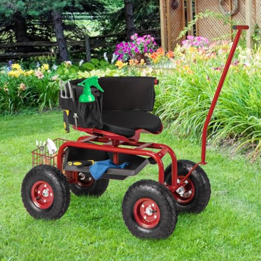 Outdoor gardening seat wagon w - Gardening Tools Green 리뷰 및 가격