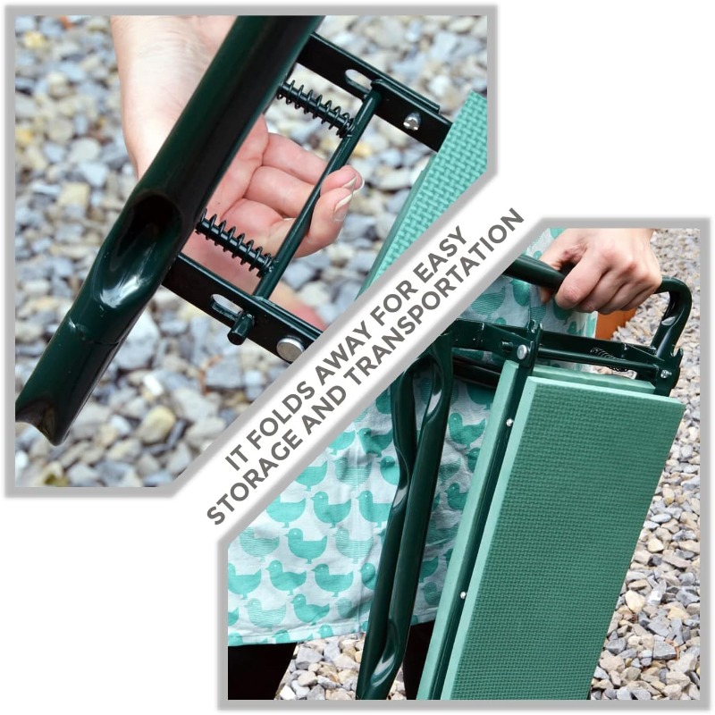 Garden Kneeler Folding Garden  - Garden Kneeling Pad 리뷰 및 가격