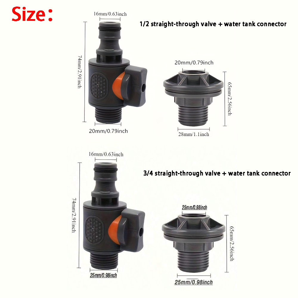 PVC/IBC Water Barrel Adapter,  - Gardening Tools Kit For Home Garden 리뷰 및 가격